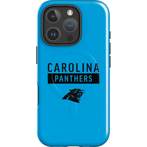 NFL Carolina Panthers Blue Performance Series iPhone 16 Pro Magsafe Impact Case
